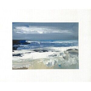 8x10 Original Oil Painting Landscape Moody Modern Contemporary Contrast Signed